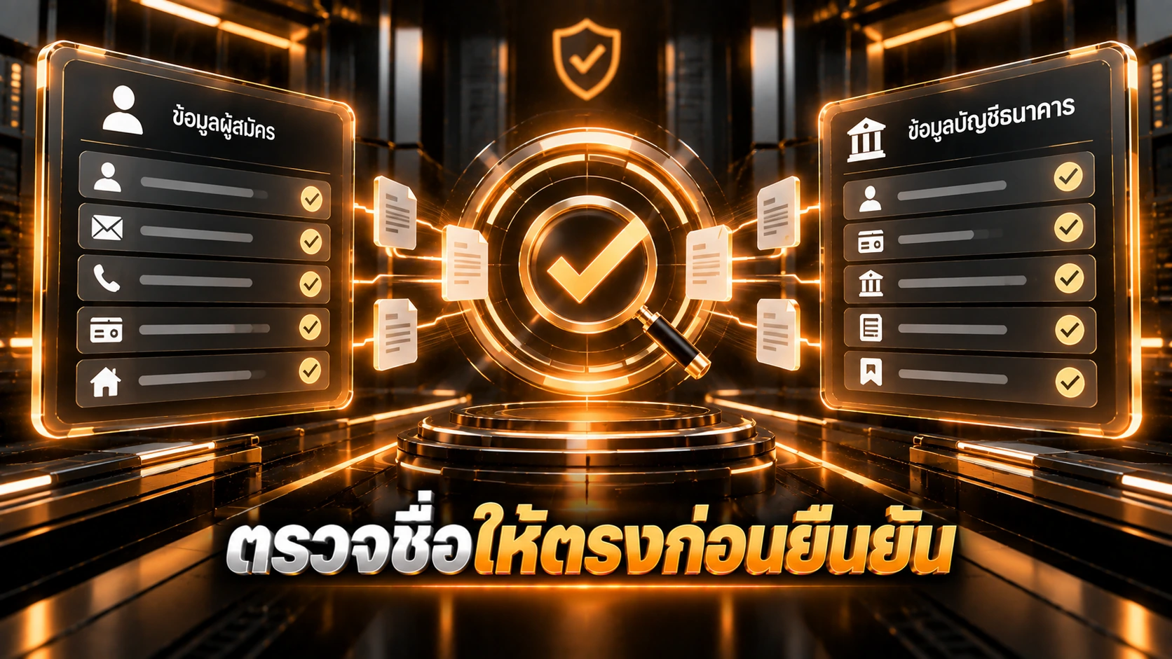 ชื่อสมัคร SG789x ต้องตรงกับบัญชีธนาคารไหม